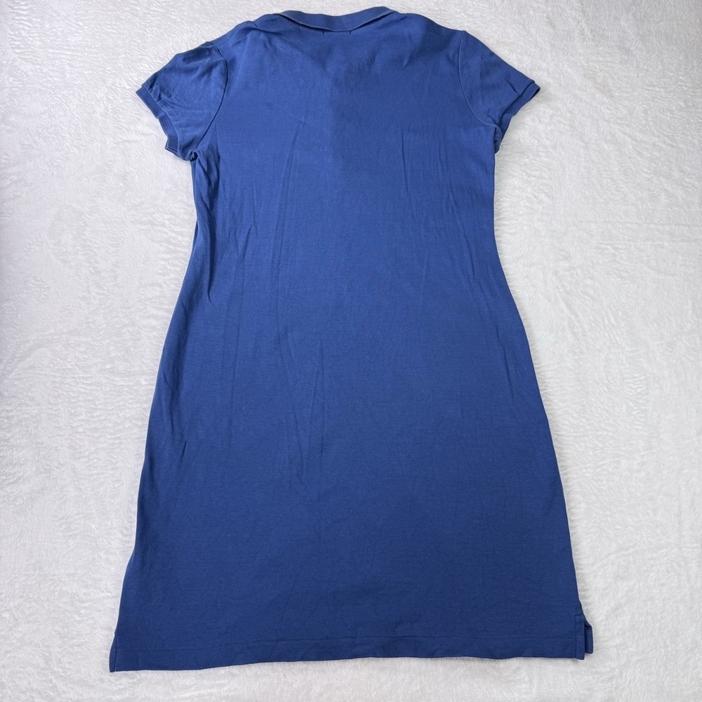 Ralph Lauren Sport Polo Shirt Dress Womens Size Medium Cotton Blue Preppy - Picture 4 of 8